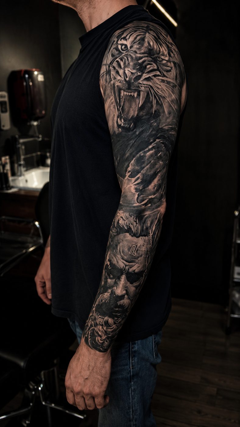 Tiger & warrior at THRONE, Northampton
