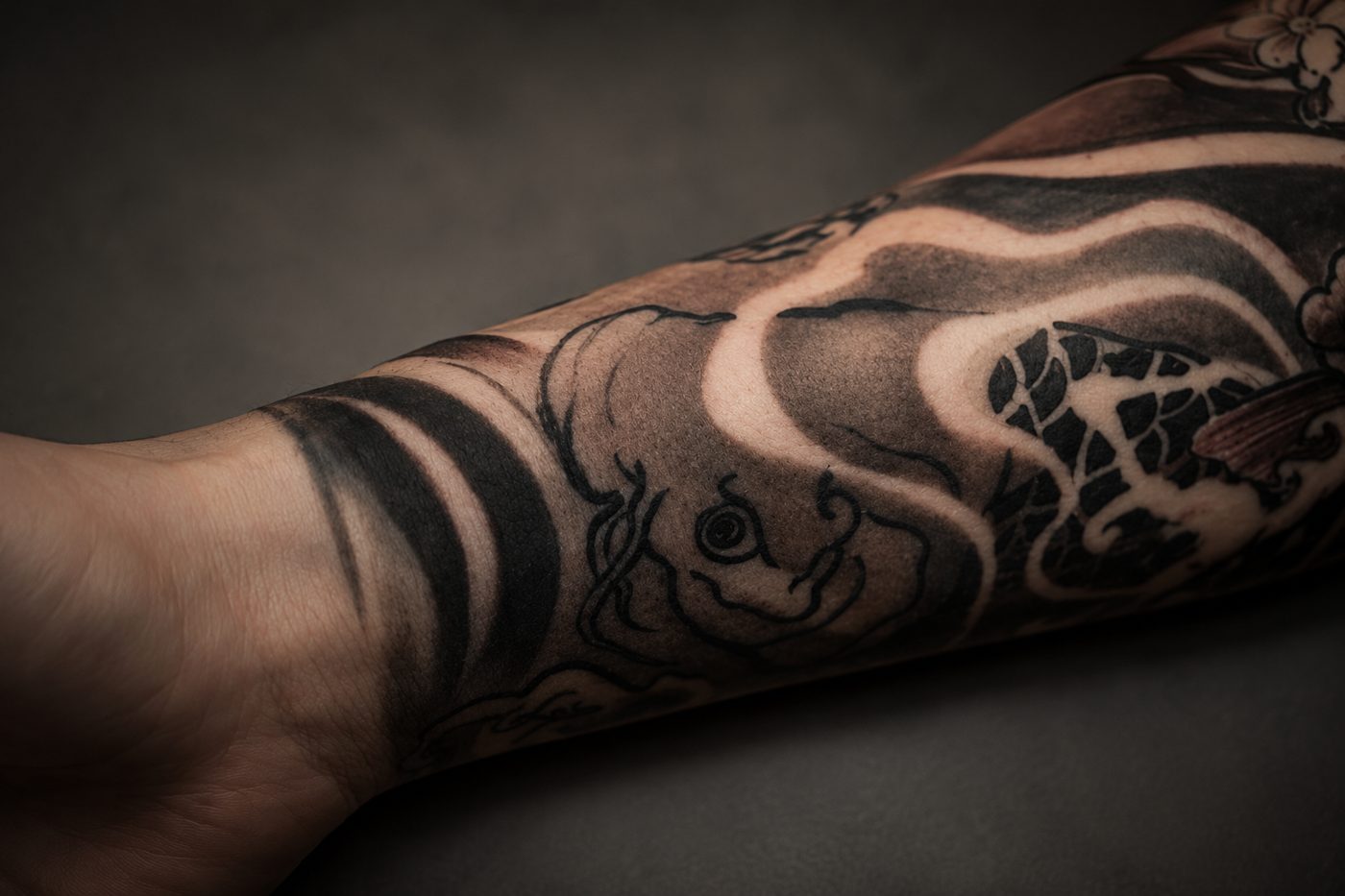 Japanese linework at THRONE, Northampton