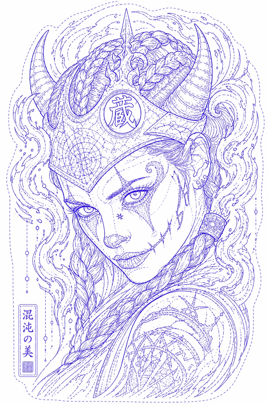 Stencil line art